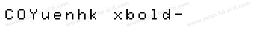 COYuenhk xbold字体转换